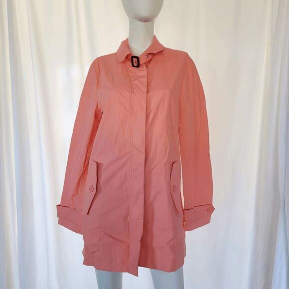 Gap womens coral water resistant coat button down jacket size M - Picture 3 of 11